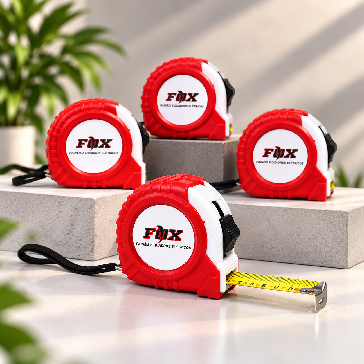 Trenas vermelhas e brancas personalizadas para FOX