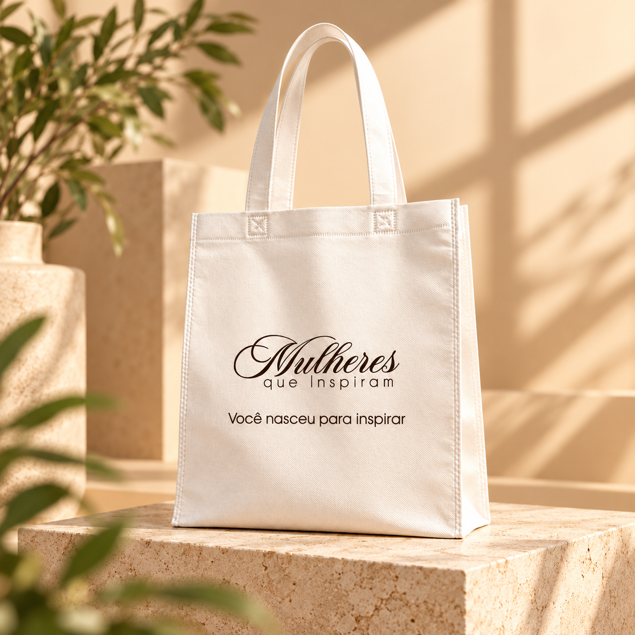 Ecobag clara personalizada Mulheres que Inspiram